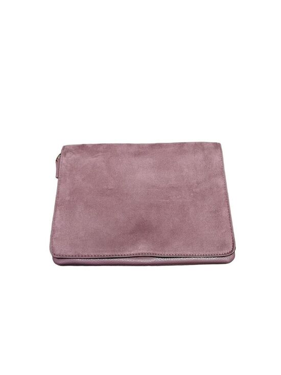 H&M Handbags - H&M Convertible Faux Suede Clutch Crossbody Bag Rose Lilac Color